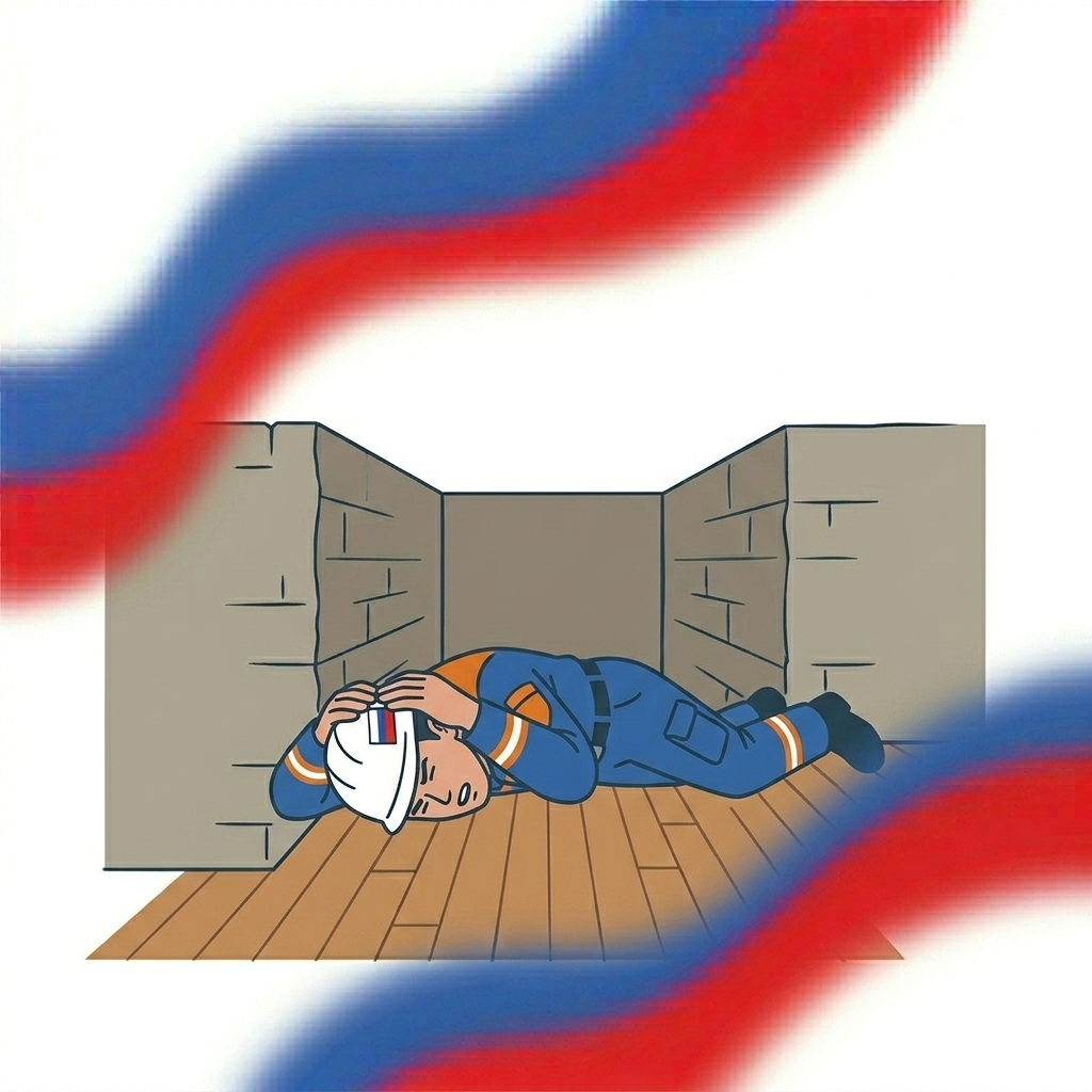 Лечь на пол